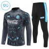 SSC Napoli Quarter Zip Träningströja-set 2025-26 Svart - Barn